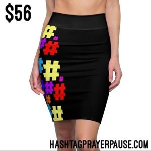 #PrayerPause Summer Spark Women's Pencil Skirt